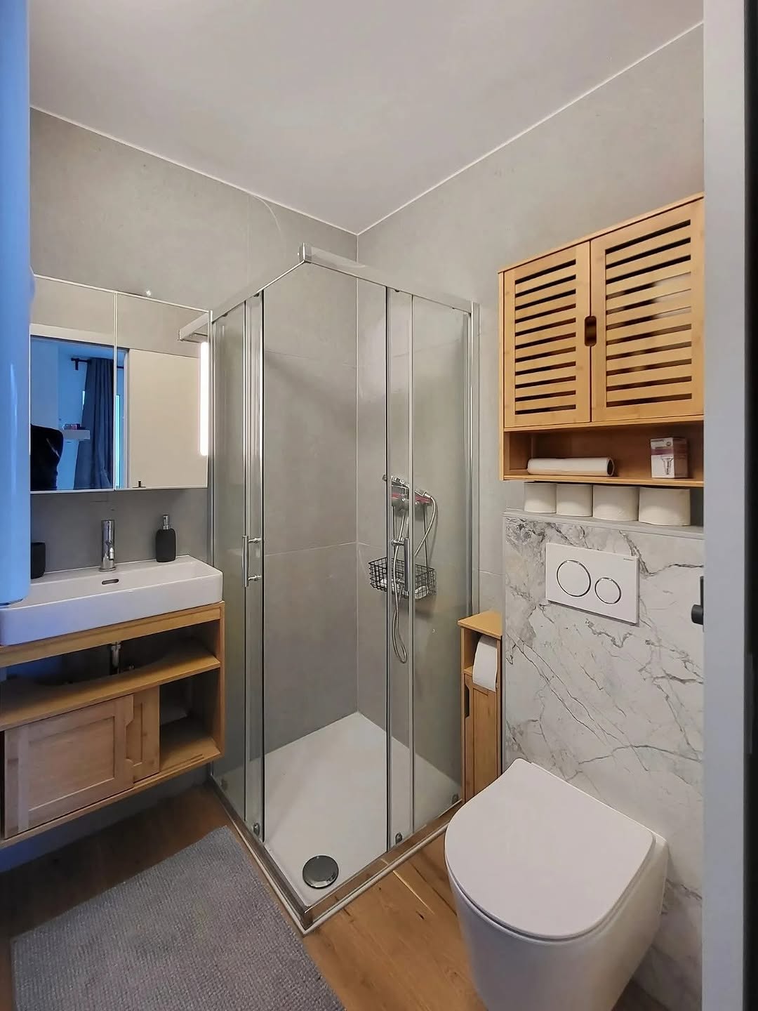 Salle de bain après rénovation par POSE-NET